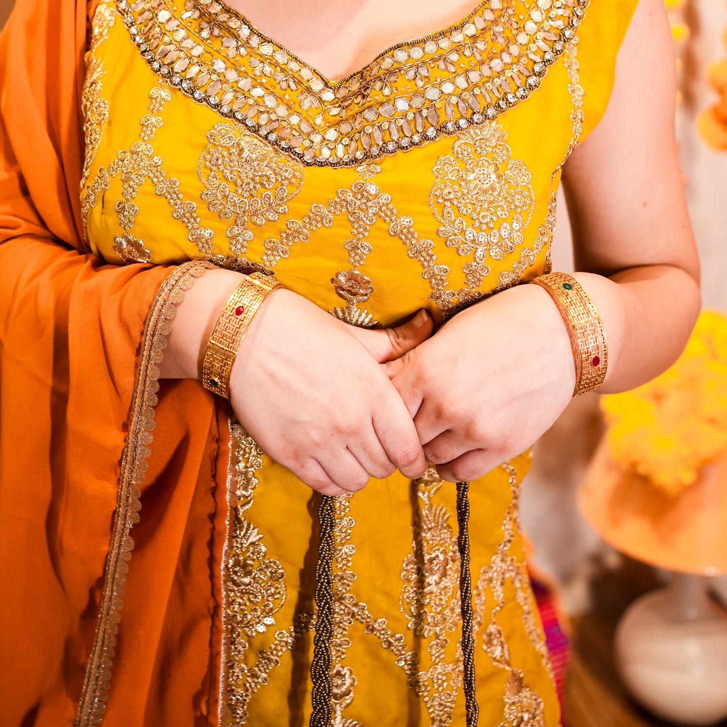 Filigree Goldtone Bangle