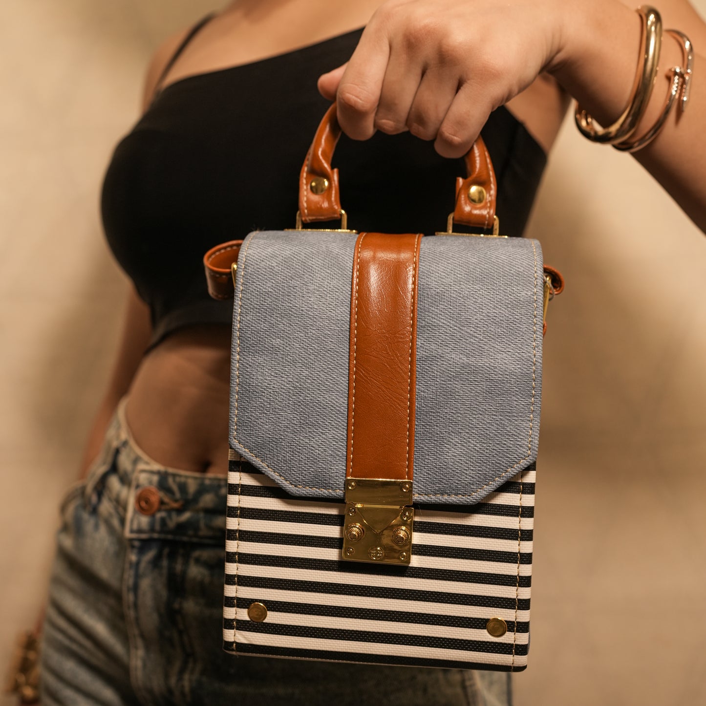 The Striped Satchel